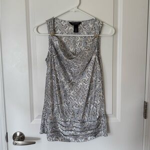 White House Black Market Floral Patterned Top